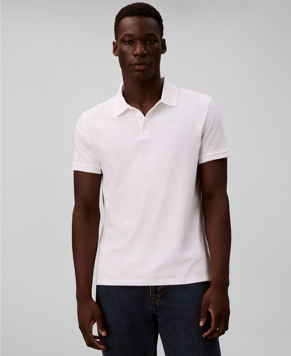 カルバンクライン メンズ トップス ポロシャツ Calvin Klein Menshort Sleeve Solid Polo Shirt BRIGHT WHITE ホワイト