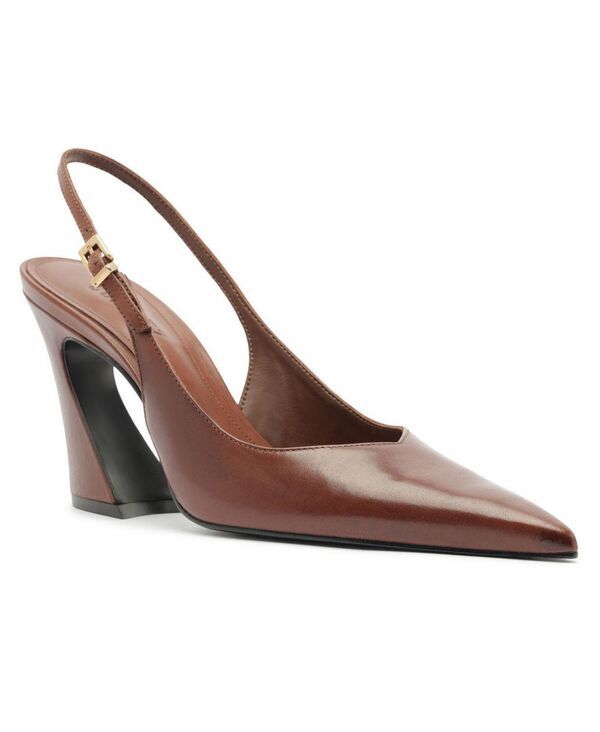 シュッツ レディース シューズ パンプス Schutz Womens Lexi Slingback Block Pumps Warm Toffee
