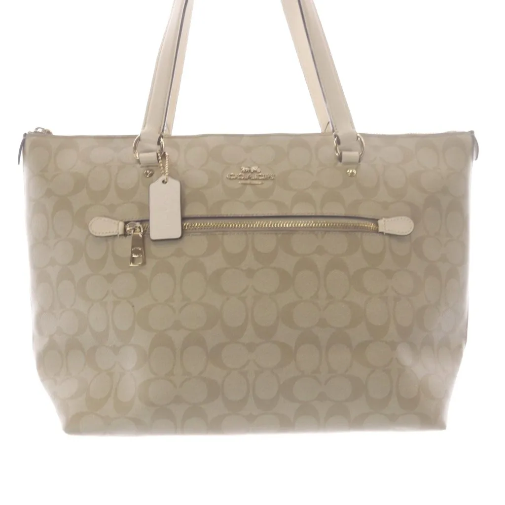 コーチ COACH トートバッグ シグネチャー柄 PVCコーティングキャンバス