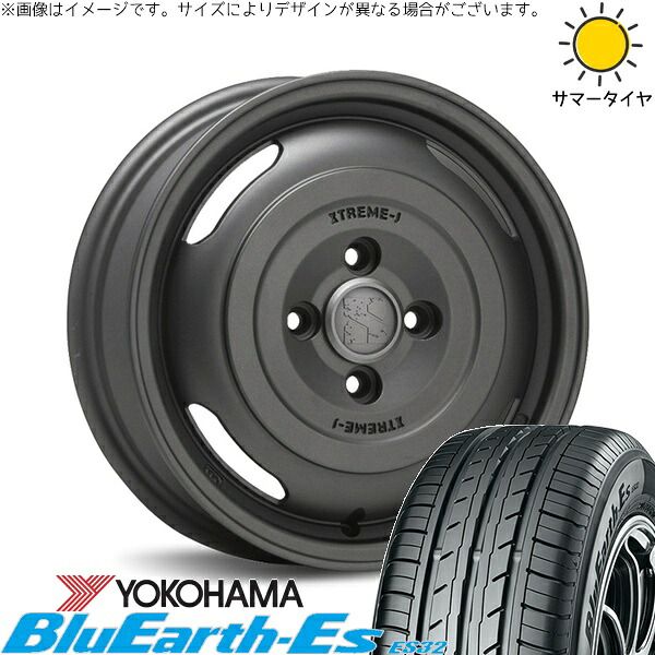 ハイゼットジャンボ 145/80R12 サマータイヤ ホイール 4本セット | ヨコハマタイヤ ジオランダー KT Y828 × エムエルジェイ エクストリームJ ジャーニー ガンブラック 12インチ 4.00B +42 4穴100