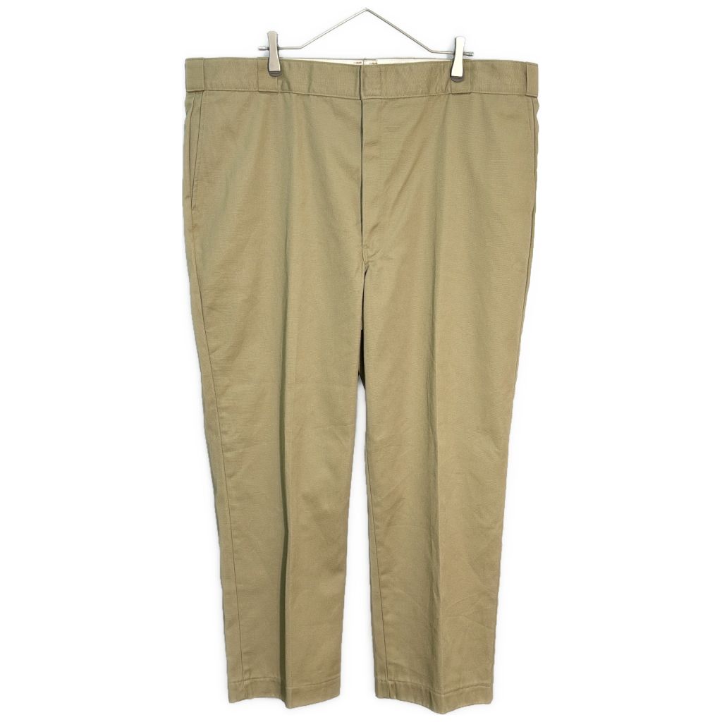 90年代 USA製 Dickies / ディッキーズ 874 ワークパンツ カーキ (メンズ W44 L30) 中古 古着 Z0777