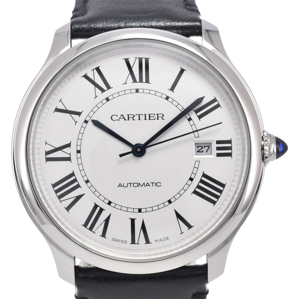カルティエ CARTIER WSRN0032 ロンド マスト ドゥ カルティエ シルバー 自動巻き メンズ 保証書付き 腕時計 I#150554