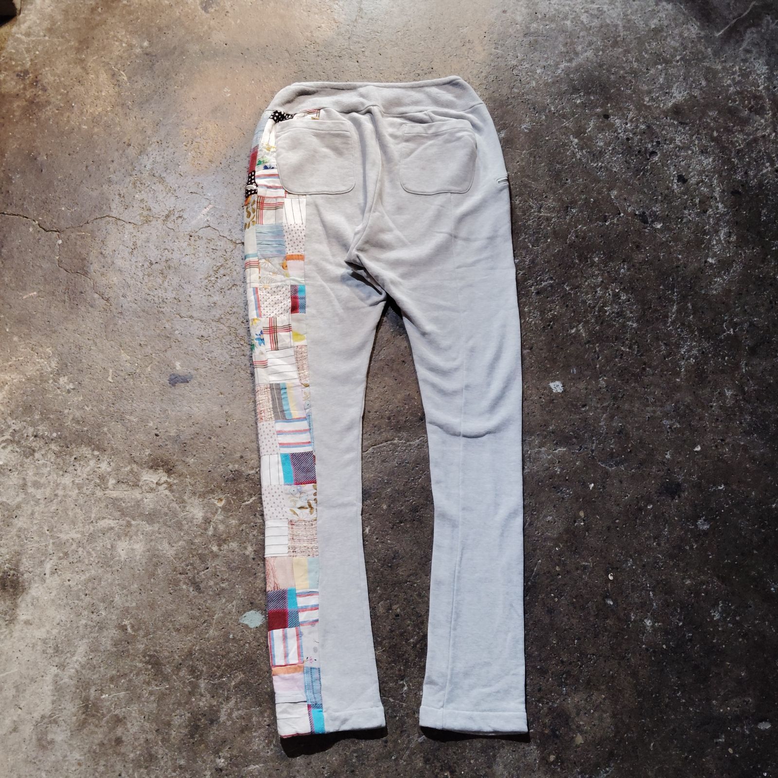 パンツ 00s NOZOMI ISHIGURO multilayer pants NOZOMI ISHIGURO 00s パッチワークリメイクスウェットスリムイージー