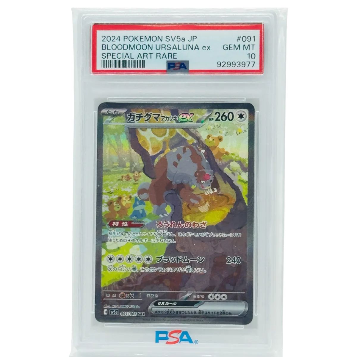 PSA10 ガチグマ アカツキex SAR 091/066 ポケモンカード - メルカリ