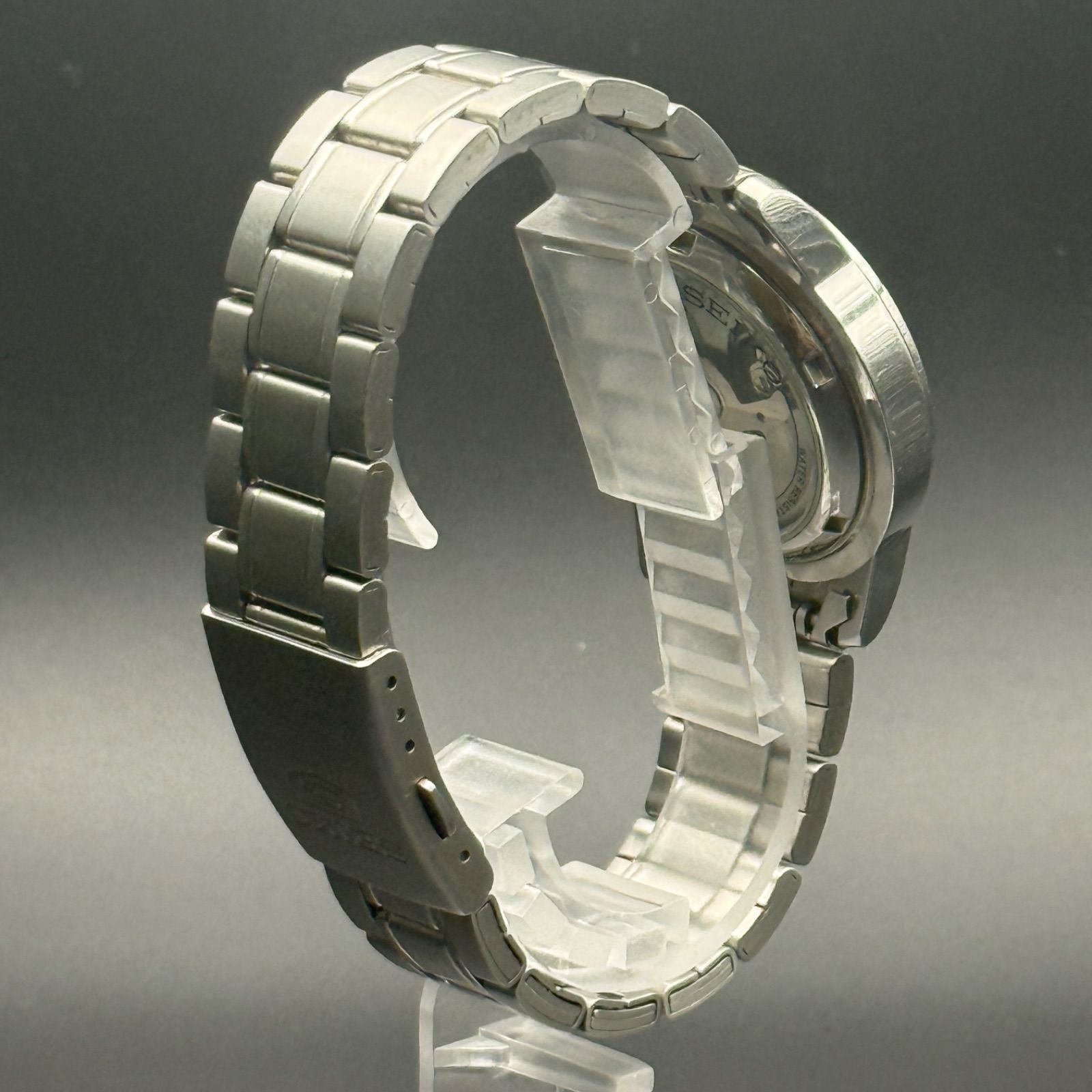 稼動品】SEIKO 5 7S26-02W0 自動巻き 裏スケ 黒文字盤 メンズ - メルカリ