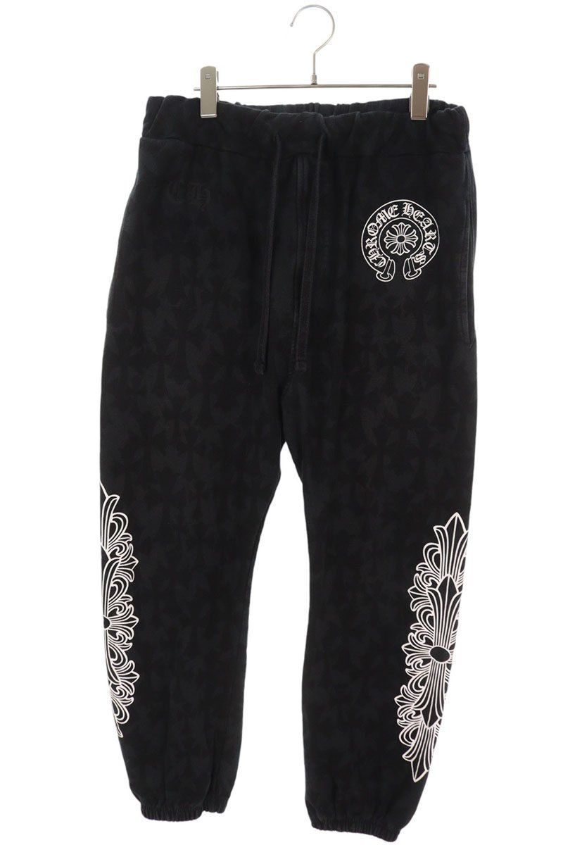 クロムハーツ SWEAT PANTS セメタリークロス総柄プリントロングパンツ メンズ M 60,011円