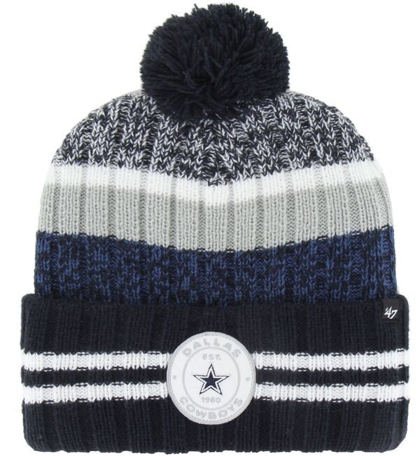 フォーティーセブン レディース アクセサリー 帽子 ニット 47 Adult Dallas Cowboys Navy Quiver Cuffed Knit Beanie NoColor ネイビー