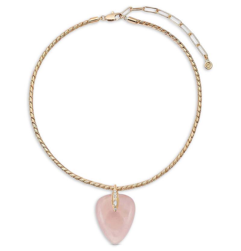 エティカ レディース アクセサリー ネックレス・チョーカー・ペンダントトップ レース Ettika Solstice Pav Stone Pendant Necklace 1518 Rose Quar