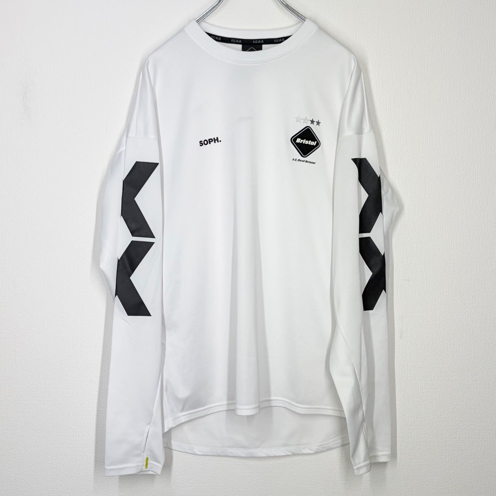 F.C.Real Bristol FCRB SOPH. ロゴ 長袖 プラクティスシャツ ホワイト