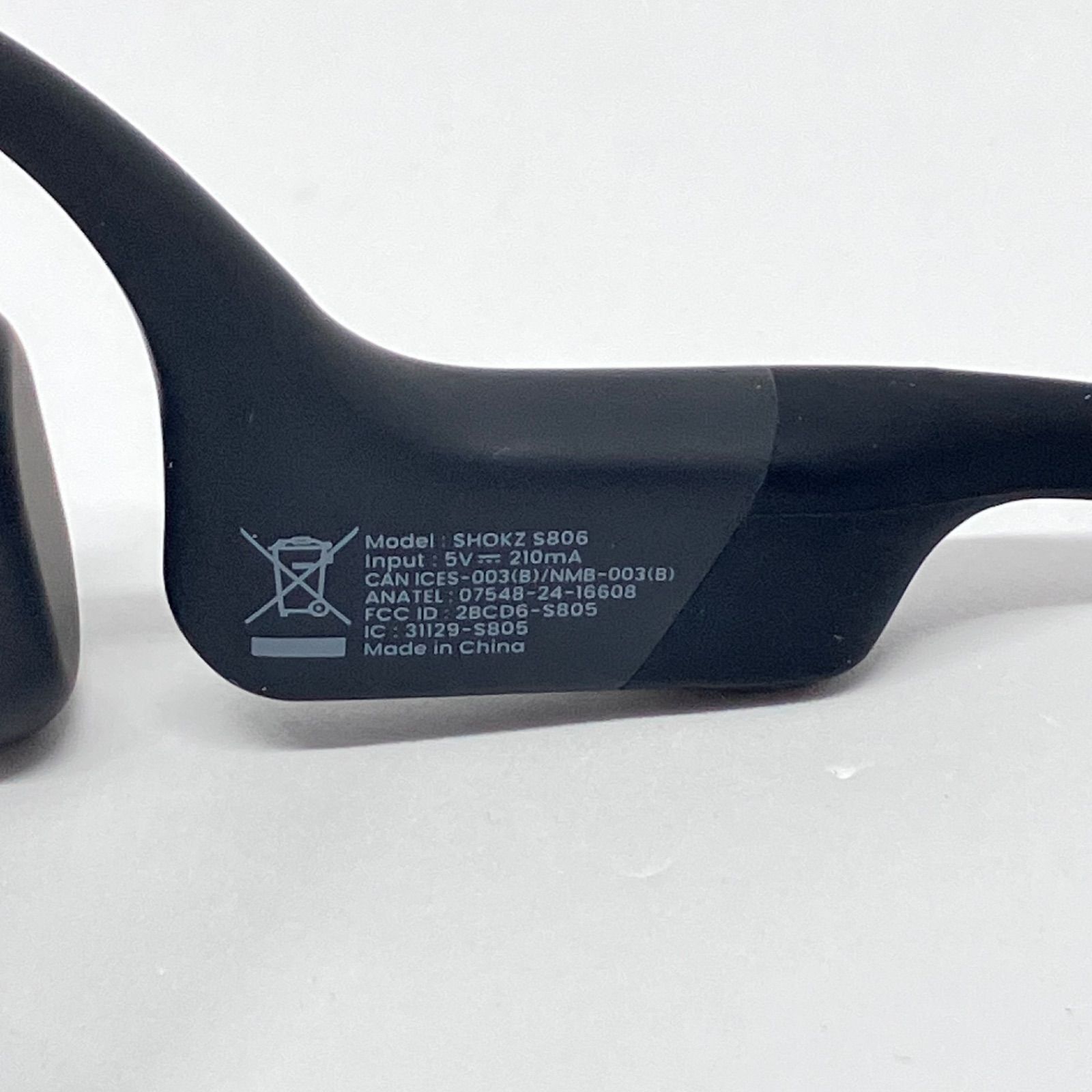 26091709 Shokz OpenRun Mini S806 ブラック スポーツ骨伝導イヤホン 