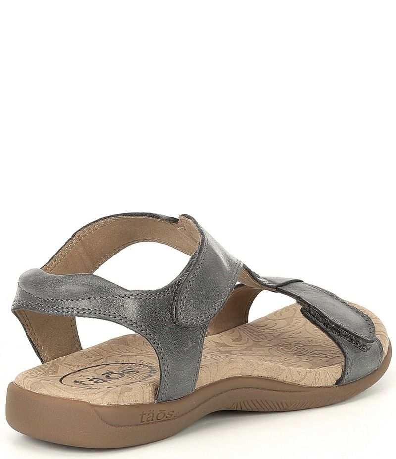 タオスフットウェア レディース シューズ パンプス サンダル レザー Taos Footwear The Show Back Strap Italian Leather Sandals Steel