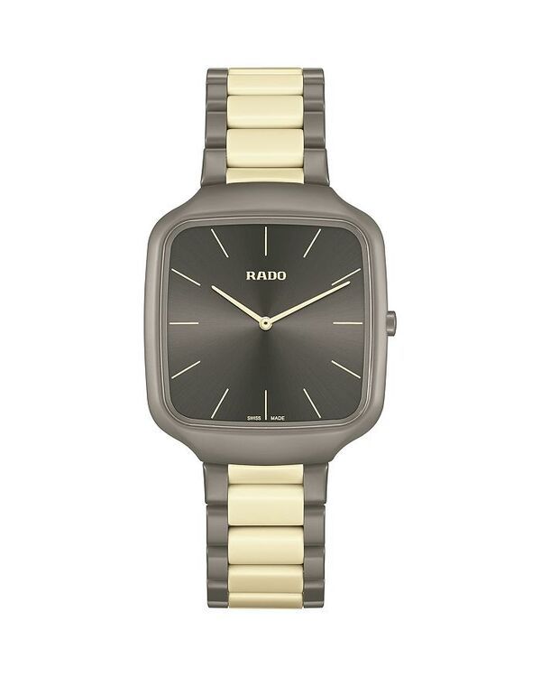 ラド レディース アクセサリー 腕時計 RADO True Square Thinline x Le Corbusier Watch 37mm x 43mm GrayGold グレー