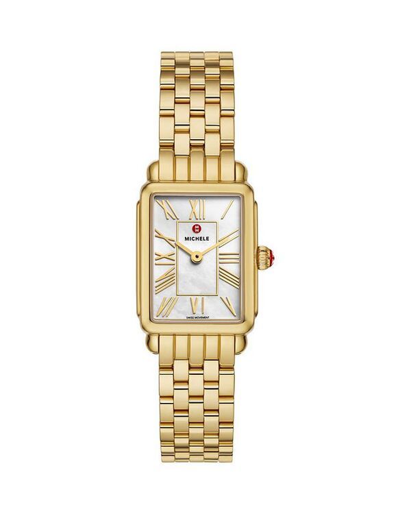 ミッシェル レディース アクセサリー 腕時計 MICHELE Deco Park 18K Gold Plated Watch 23mm x 29mm WhiteGold ホワイト 244,710円