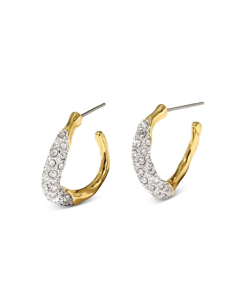アレクシス ビッター レディース アクセサリー ピアス・イヤリング ミニ Alexis Bittar Solanelas Crystal Twist Mini Hoop Earrings Gold ゴ 21,735円