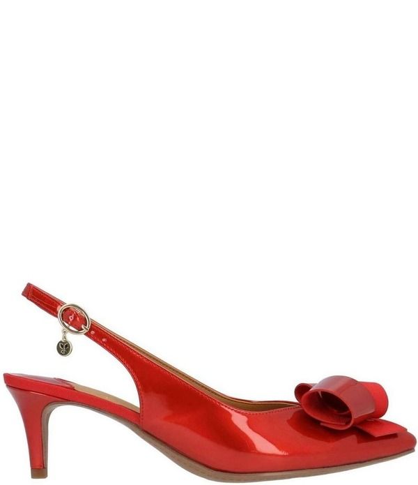 ジェイレニー レディース シューズ ヒール J Renee Delara Patent Slingback Pointed Toe Curled Bow Pumps Purple パープル 26,520円