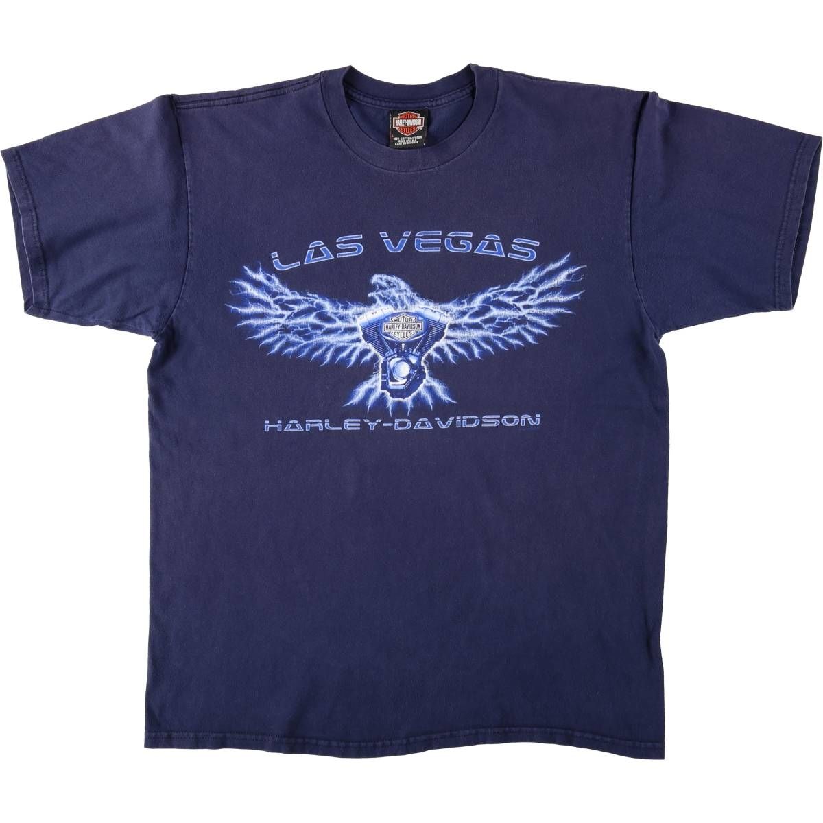 古着 ハーレーダビッドソン Harley-Davidson 鷲柄 イーグル柄 モーターサイクル バイクTシャツ USA製 メンズL相当/eaa669660