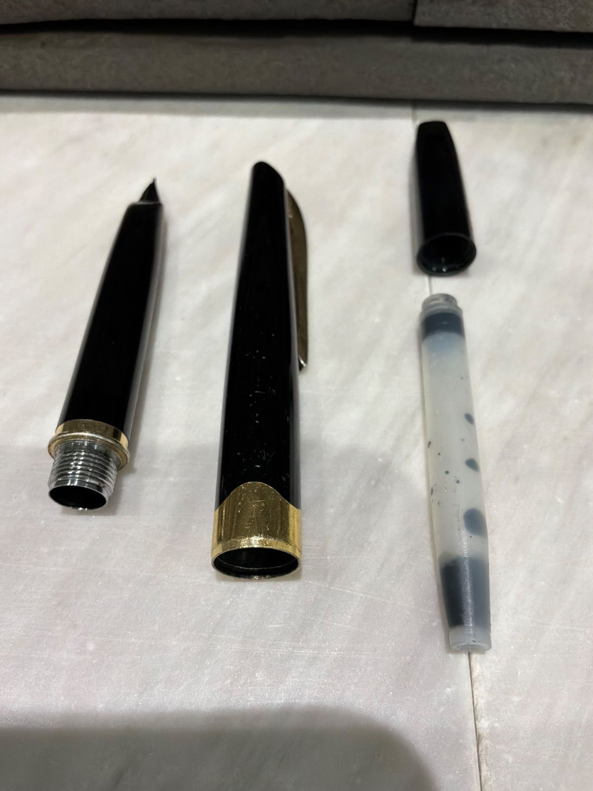 PLATINUM プラチナ 万年筆 ペン先 18K刻印 ヴィンテージ 昭和レトロ