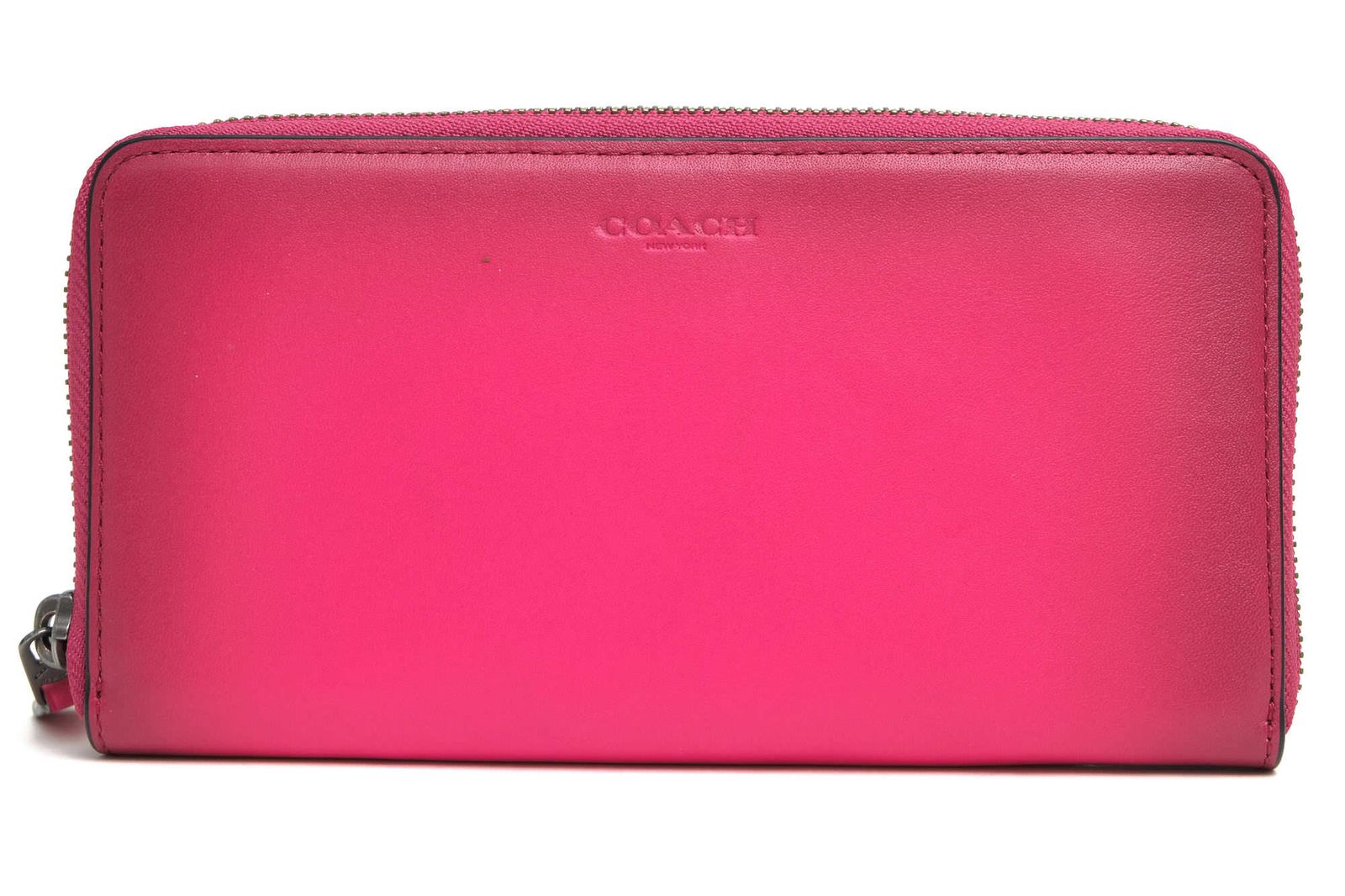 Coach Accordion Zip Wallet - Pink Leather for Women