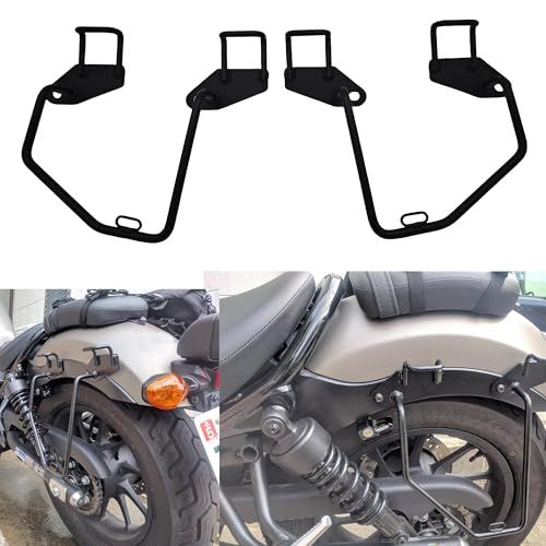 互換品 ホンダ 用サイド左右バッグサポートバイク用 サドルバッグ バックー付属 レブル 250/500 Reble 250/500(2017-2023) 専用 (左右側のブラケット)送料無料 466ed588