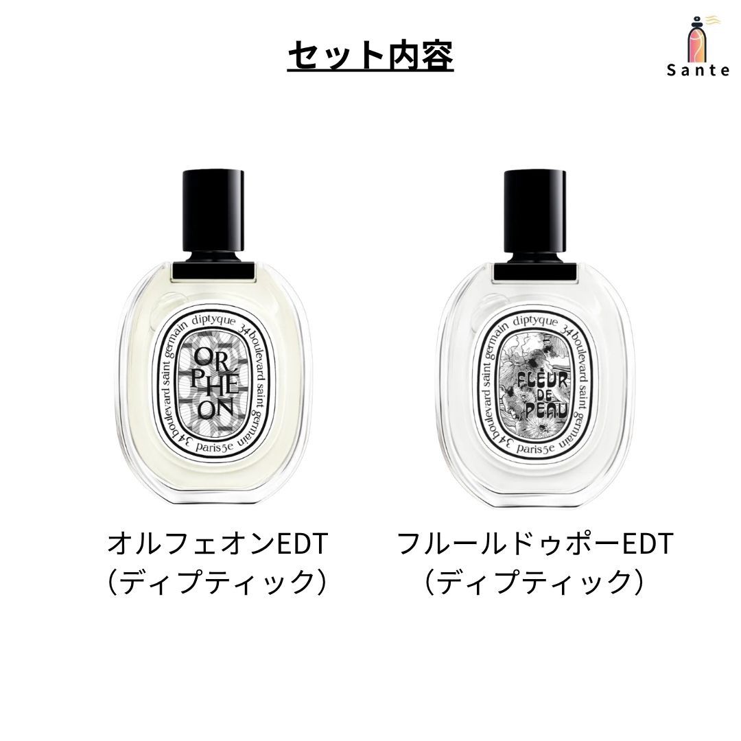 ミニ 香水DIPTYQUEセット(オルフェオンEDT＋フルールドゥポーEDT