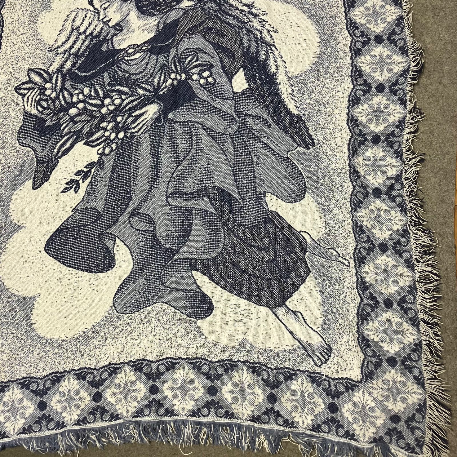 【レア】90s USA製 ヴィンテージ ラグ マット守護天使エンジェルインテリア P3662 vintage エンジェル 天使 ラグマット タペストリー - メルカリ
