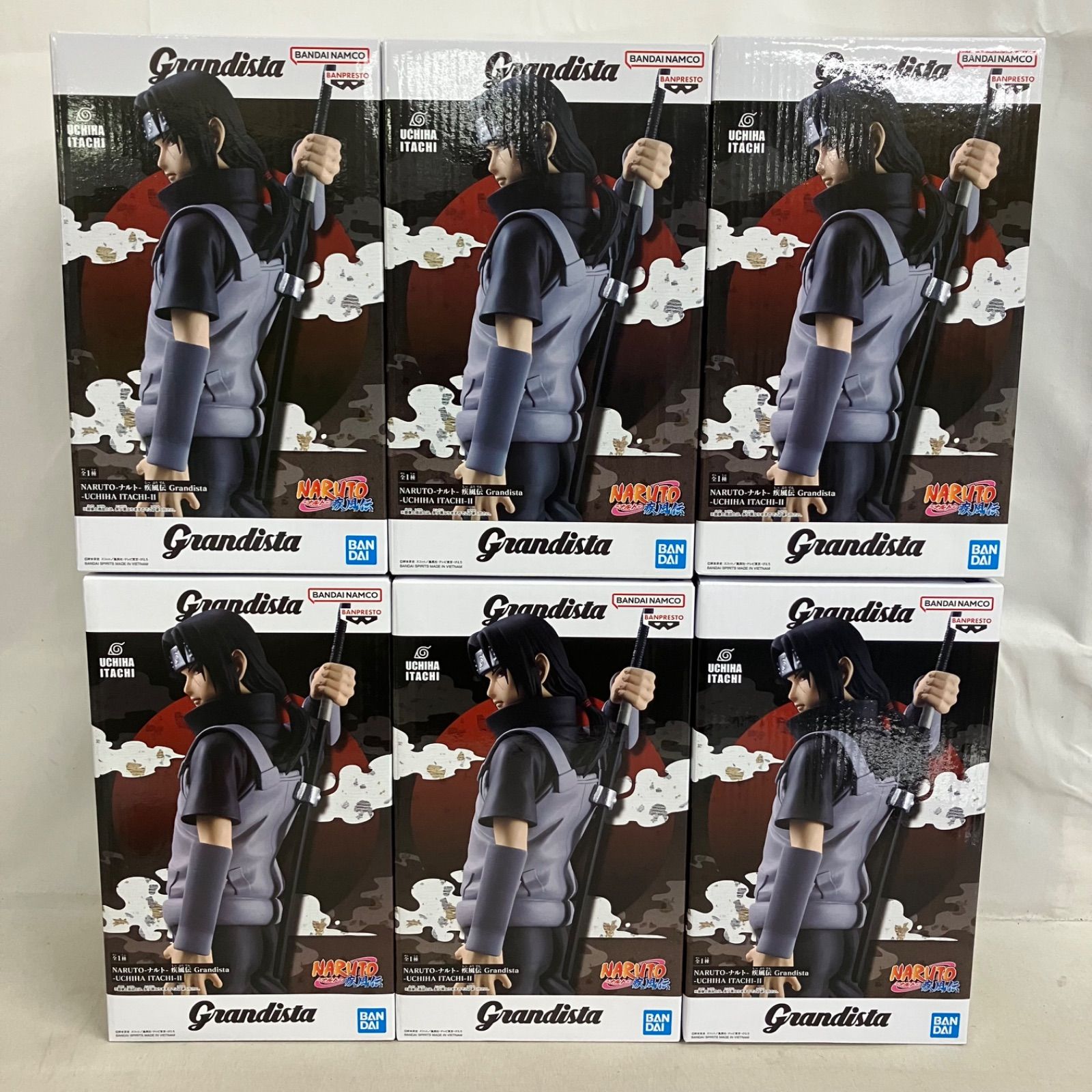 未開封 NARUTO疾風伝 Grandista うちはイタチⅡ フィギュア 6個セット