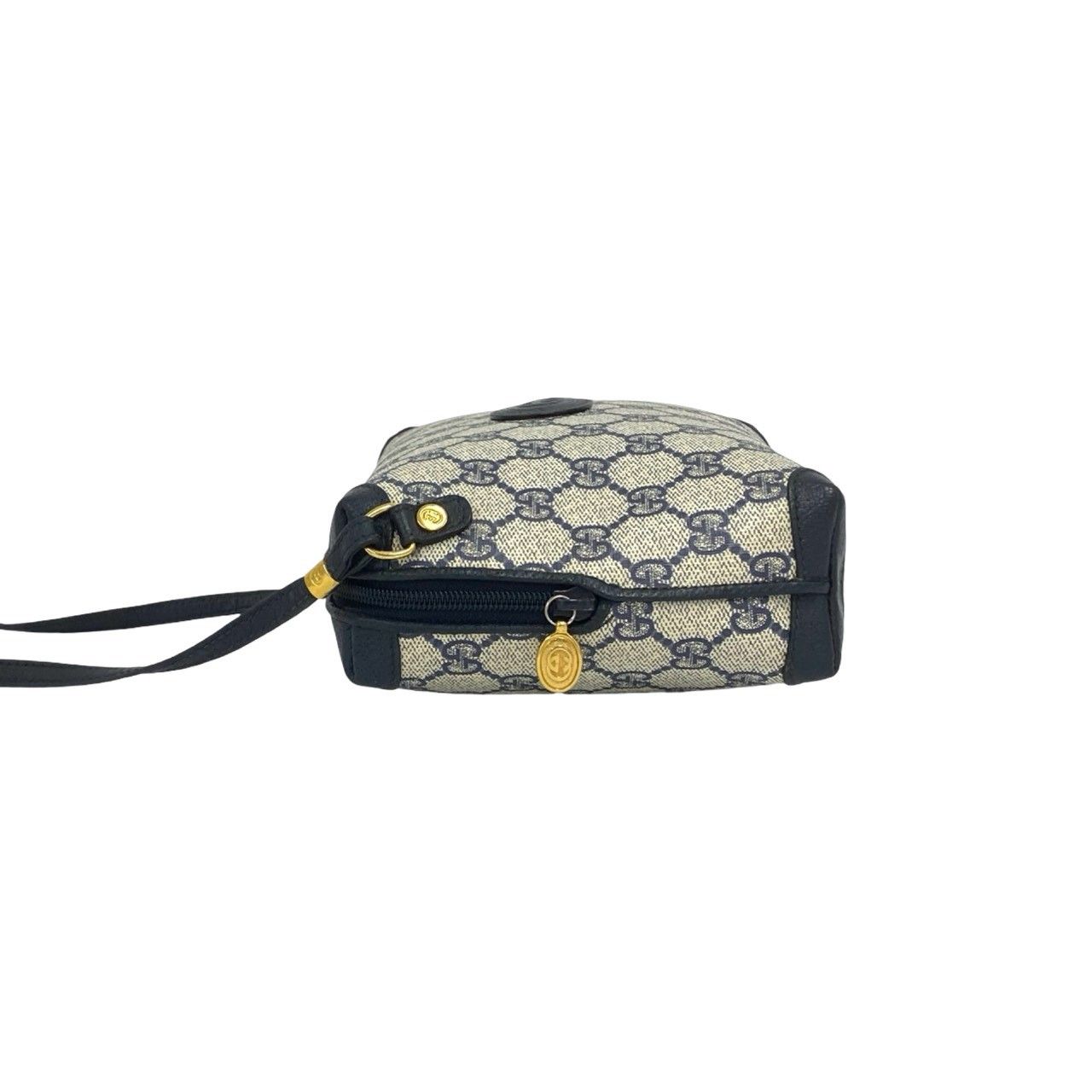 極 美品 GUCCI グッチ オールドグッチ ヴィンテージ GG ロゴ 柄 レザー