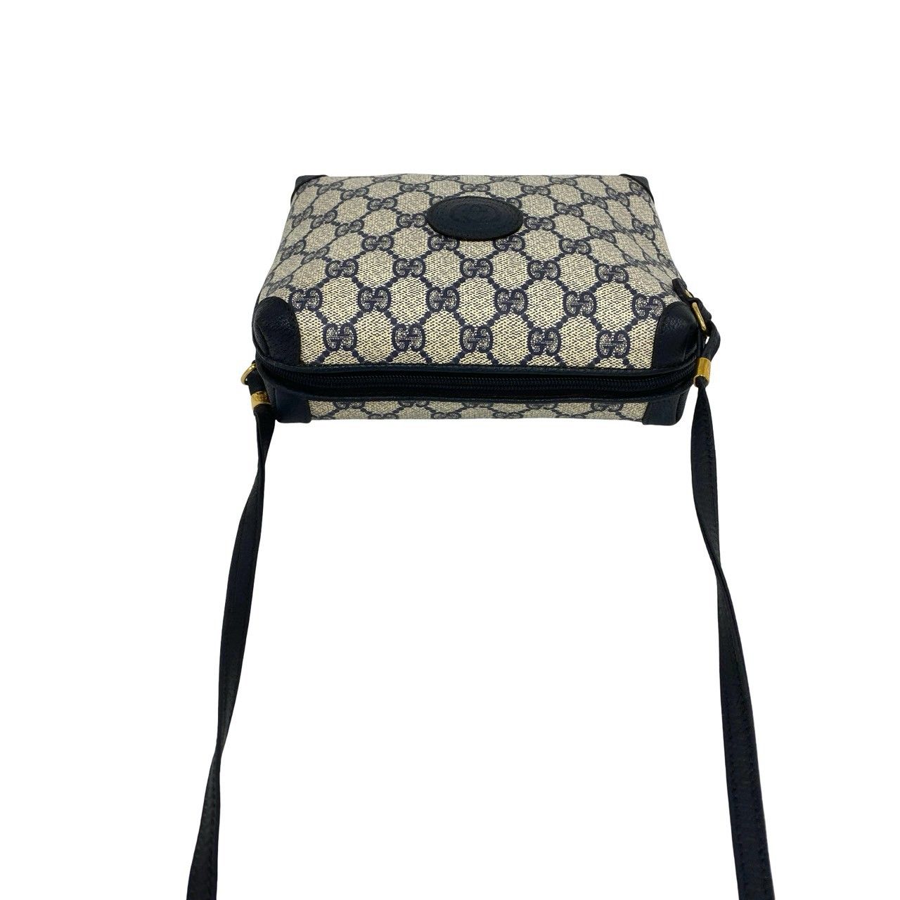 極 美品 GUCCI グッチ オールドグッチ ヴィンテージ GG ロゴ 柄 レザー