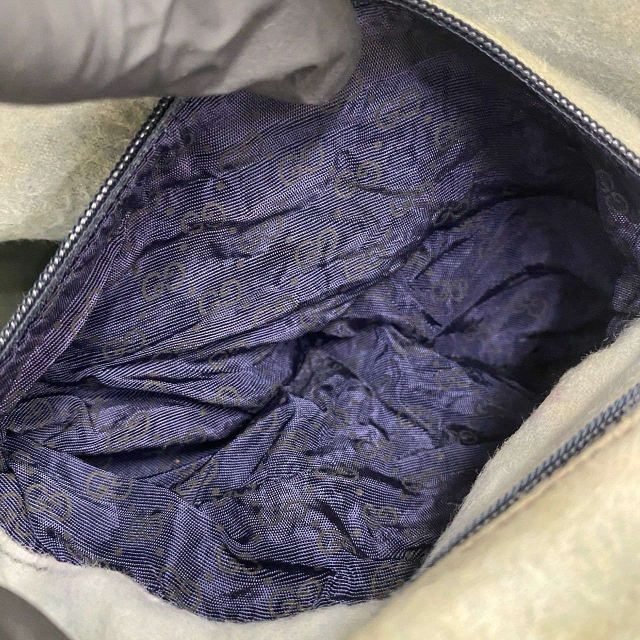 極 美品 GUCCI グッチ オールドグッチ ヴィンテージ GG ロゴ 柄 レザー