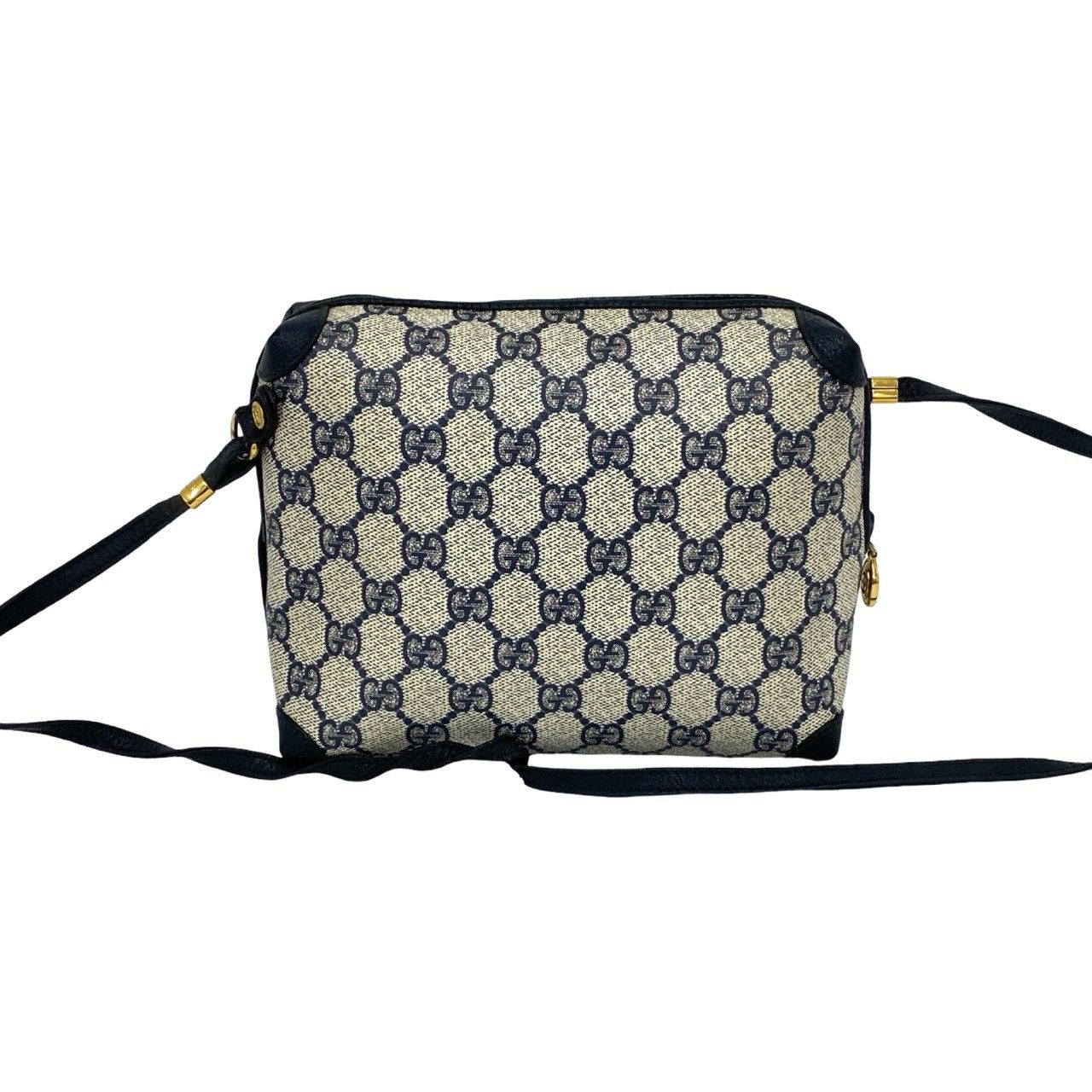 極 美品 GUCCI グッチ オールドグッチ ヴィンテージ GG ロゴ 柄 レザー