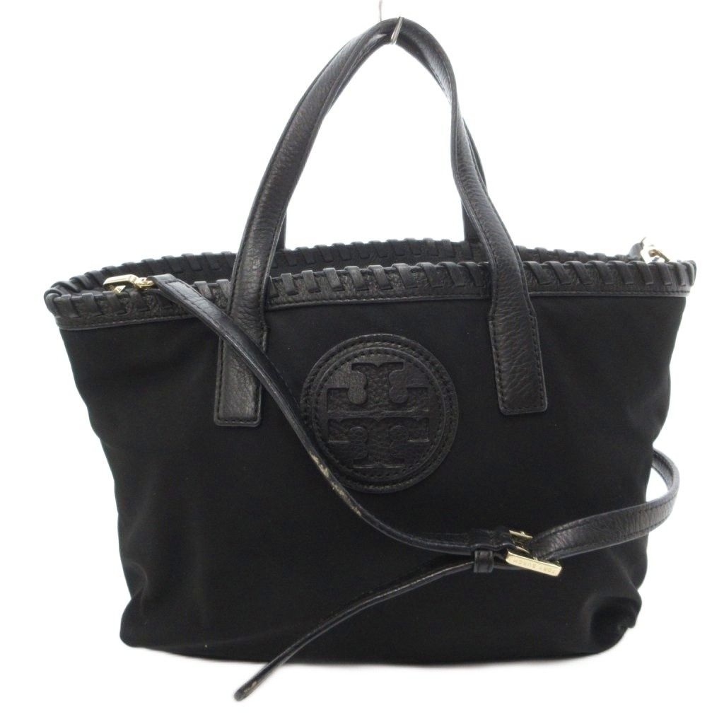 トリーバーチ TORY BURCH ハンドバッグ ショルダー 2WAY ナイロン レザー ロゴ 黒 ブラック /FF ■GY99 10,008円
