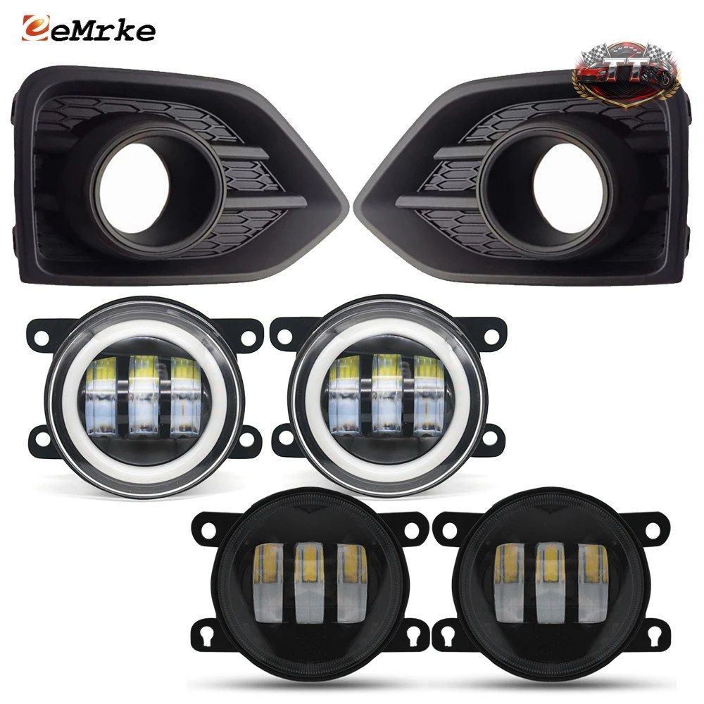 2個 フォグランプシェード JMC Vigus Work 2021 - 23 フォグライト LED DRL エンジェルアイ リングレンズ ウィンカー ブラック 14,585円