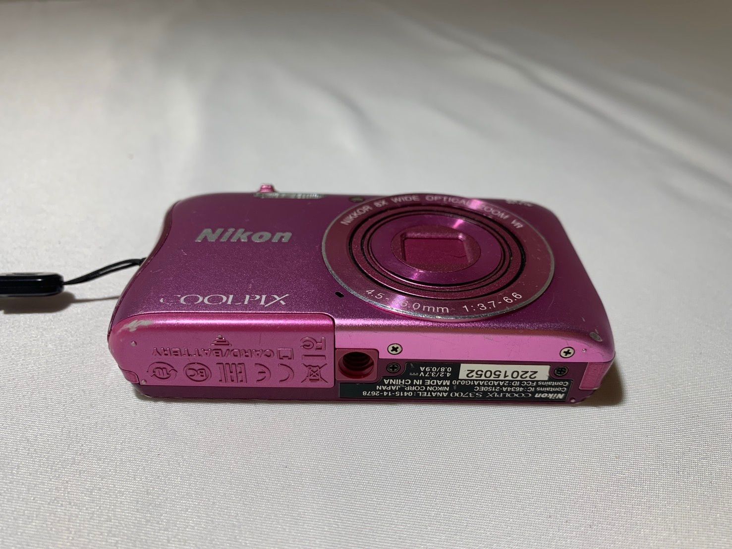 4086 Nikon COOLPIX S3700 ピンク 動作確認済み デジカメ【宅】 - メルカリ