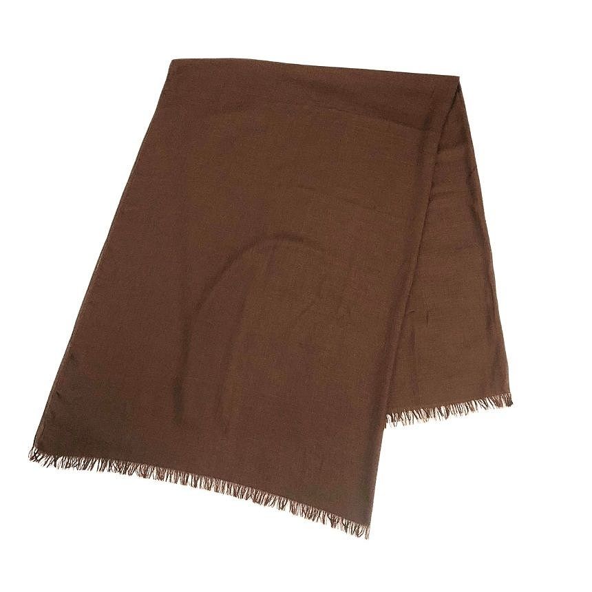 HERMES エルメス H柄 大判 ストール ショール カシミヤ シルク ウール ブラウン 美品 aq13367 59,268円