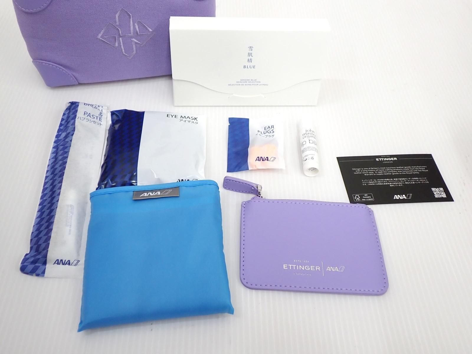 ☆10684☆ANA ファーストクラス アメニティ ETTINGER トラベルポーチ