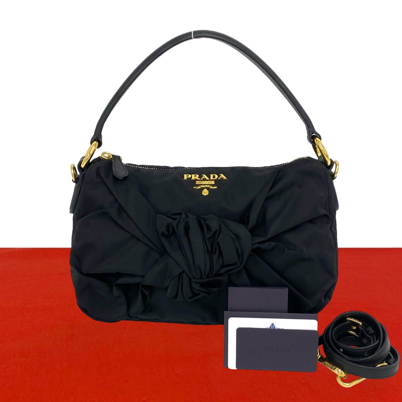 プラダ PRADA レザーハンドバッグ 極美品 PRADA - 激レア！極美品 