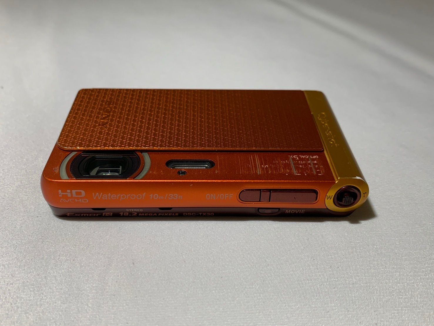 4149 Sony Cyber-shot DSC-TX30 オレンジ ジャンク品 デジカメ【ネ