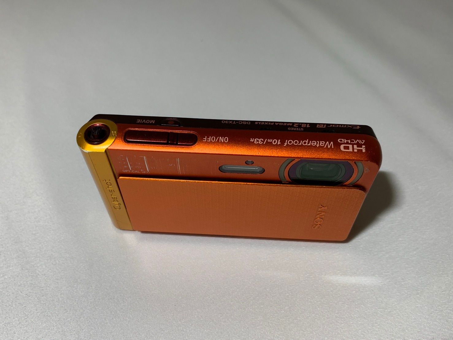 4149 Sony Cyber-shot DSC-TX30 オレンジ ジャンク品 デジカメ【ネ