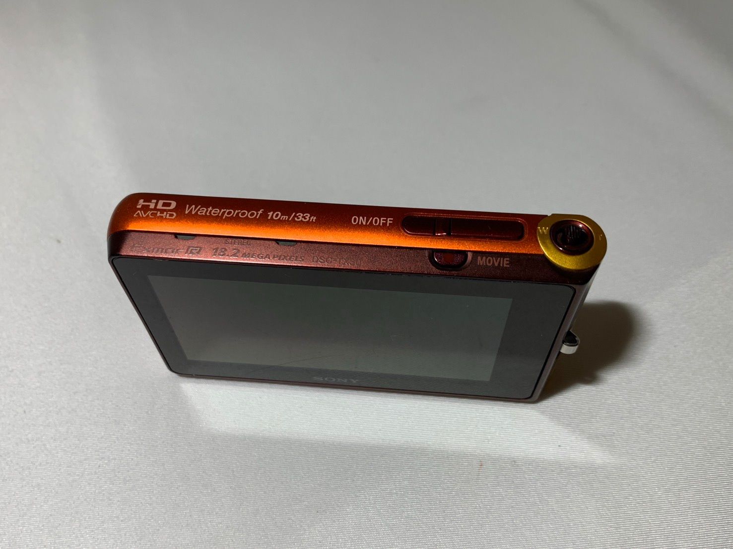 4149 Sony Cyber-shot DSC-TX30 オレンジ ジャンク品 デジカメ【ネ