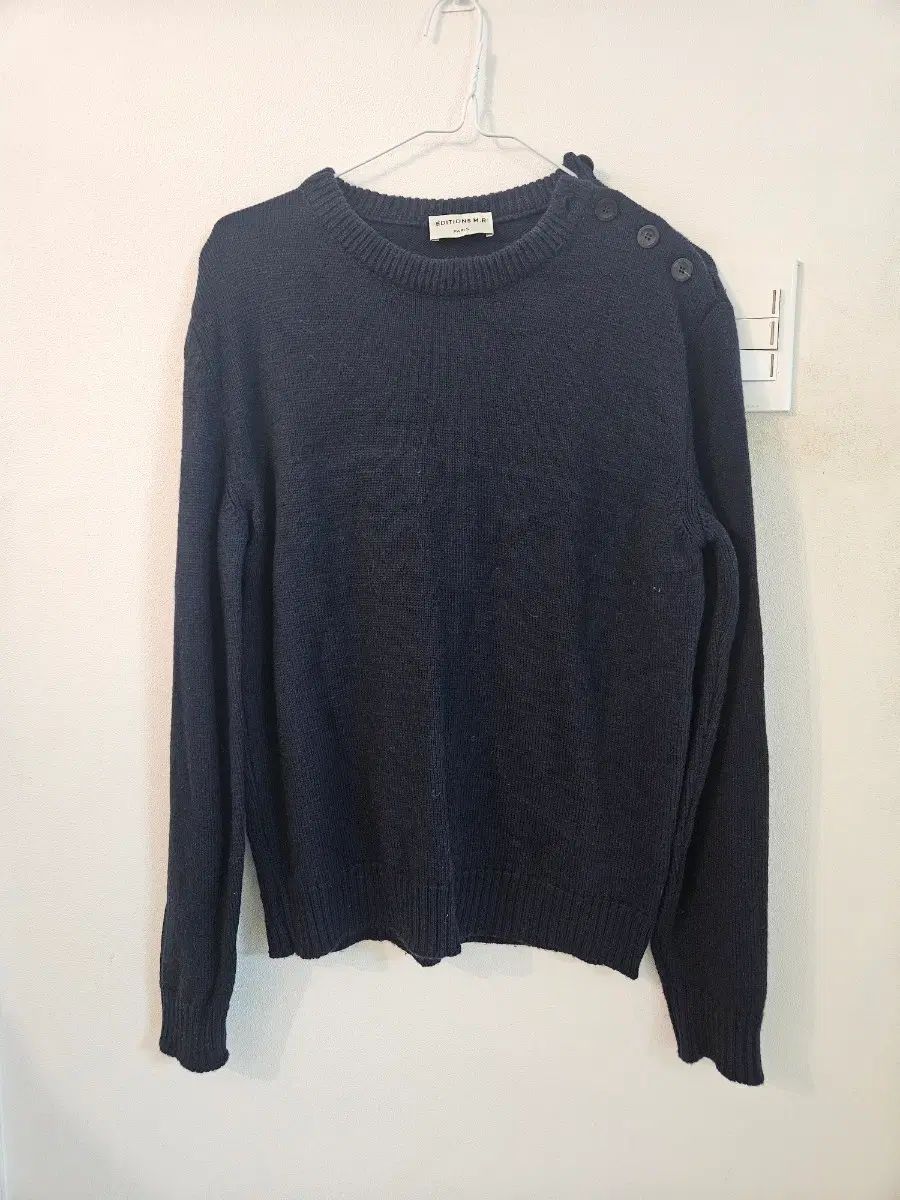 EDITIONS M R PARIS エクストラ: Shift The Map メリノウール クルーネック ニット ネイビー S 10,594円
