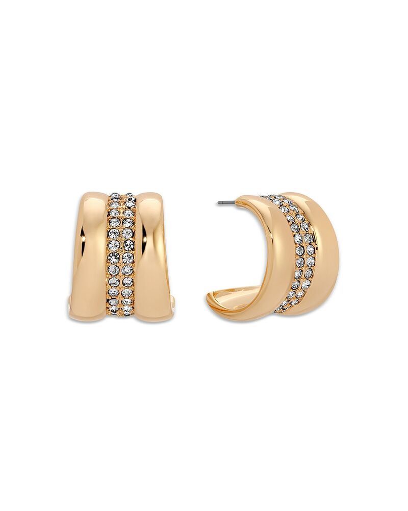 エティカ レディース アクセサリー ピアス・イヤリング Ettika Pav Cubic Zirconia Hoop Earrings 08 diameter Gold ゴールド