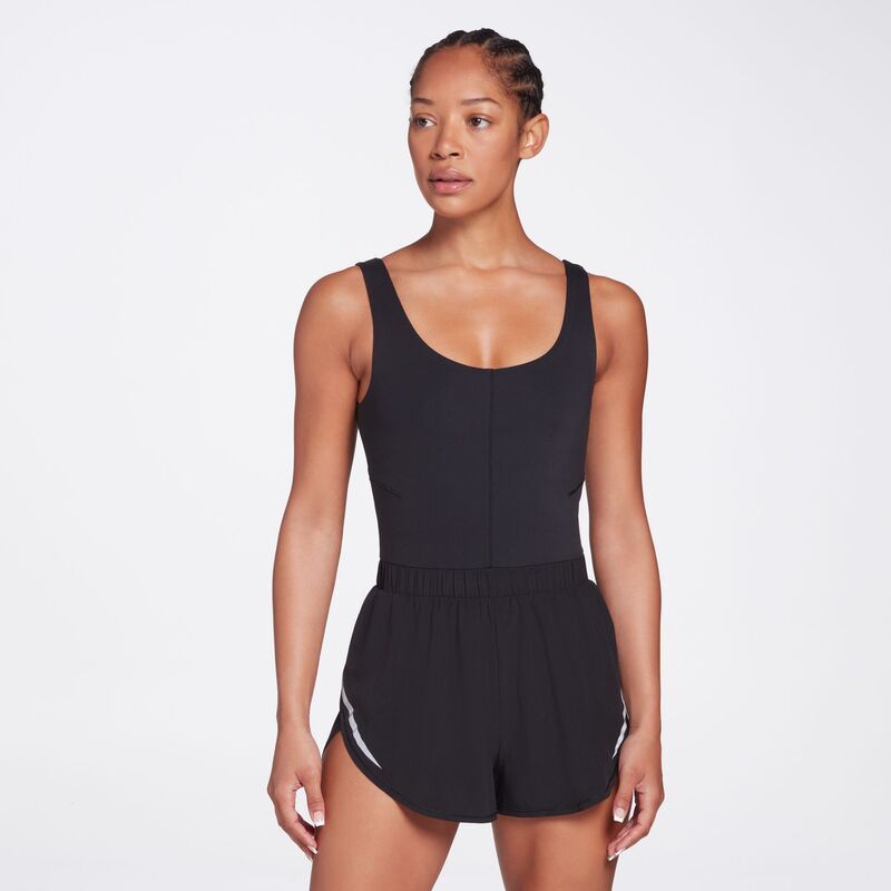 キャリー レディース ボトムス ハーフパンツ・ショーツ ロンパース CALIA Womens Run Romper Pure Black ブラック