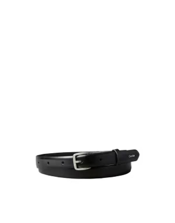 カルバンクライン レディース アクセサリー ベルト レザー Calvin Klein leather essential buckle 20mm belt Black ブラック