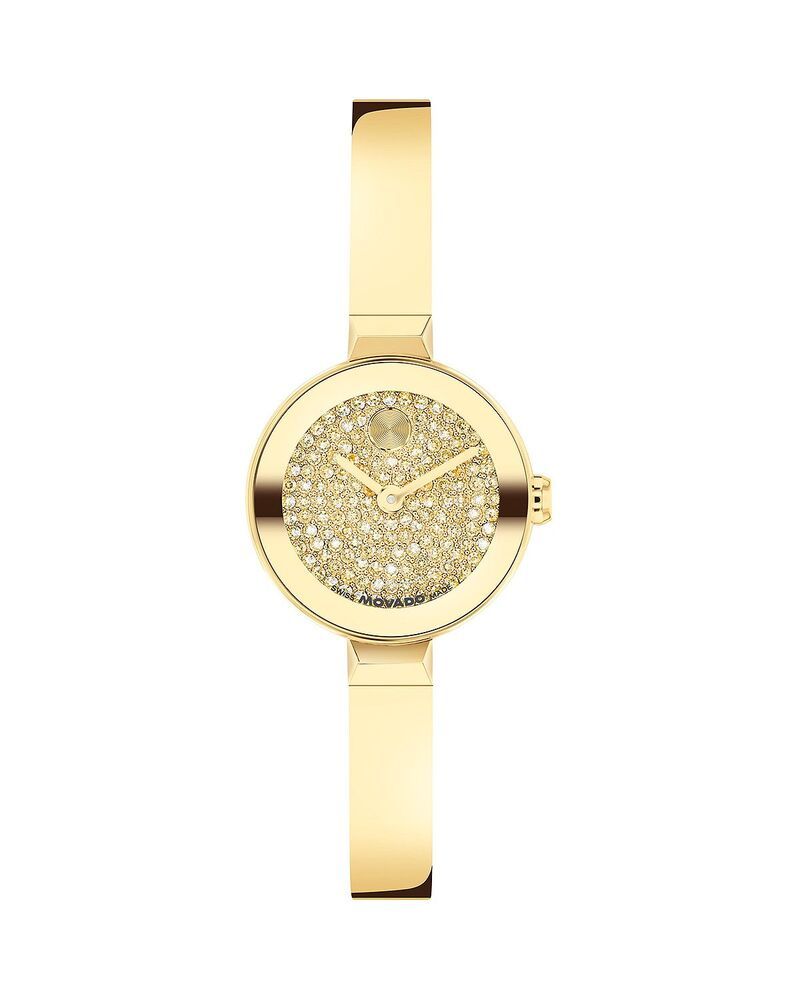 モバド レディース アクセサリー 腕時計 ミニ Movado Bold Bangle Mini Watch 23mm Gold ゴールド