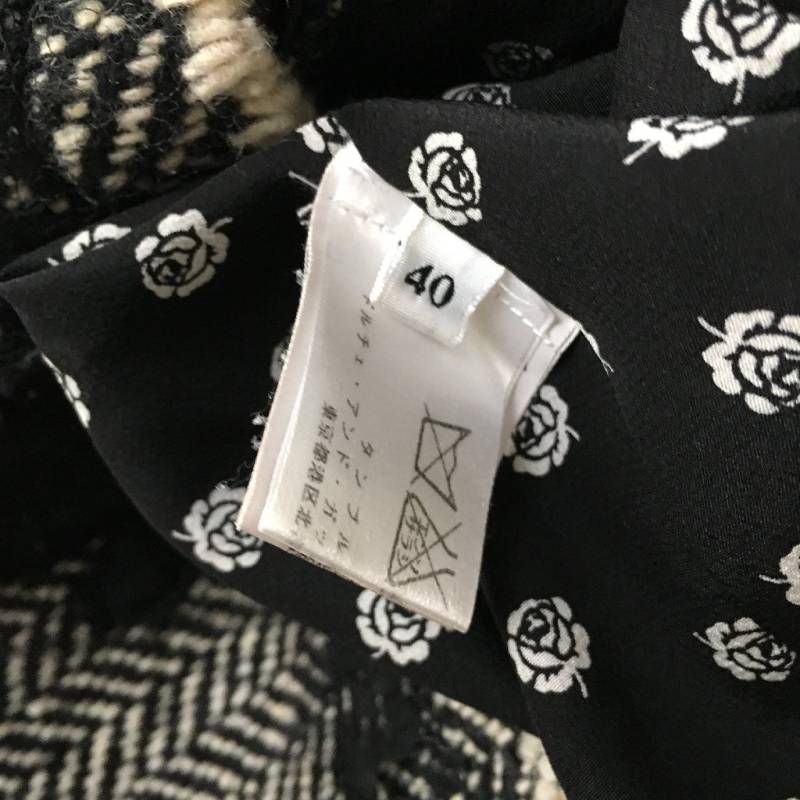 美品 DOLCE & GABBANA ドルチェ＆ガッバーナ ツイード ノーカラー