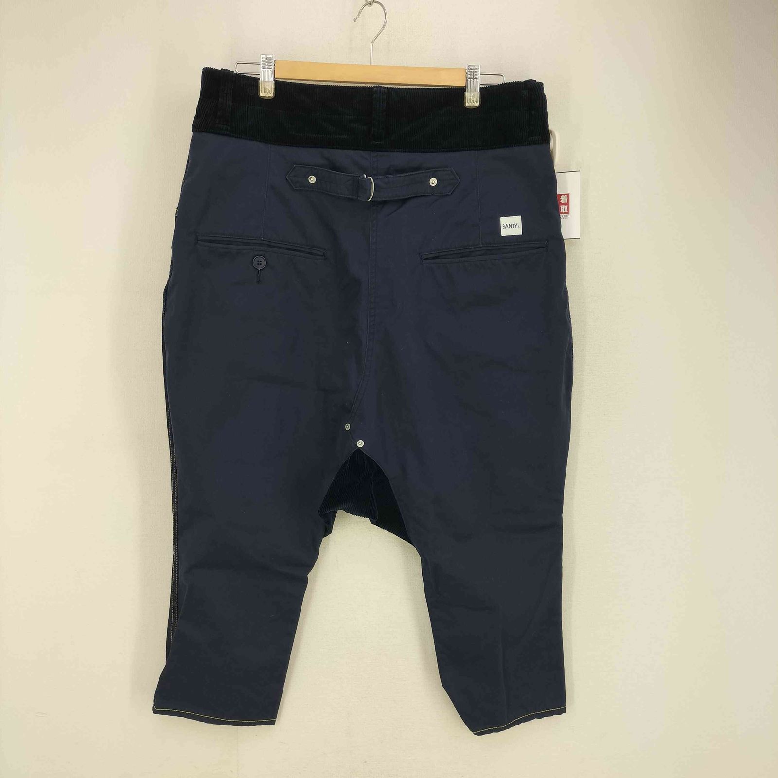 ガンリュウ GANRYU 13AW ASYMMETRIC SAROUEL PANTS アシメトリー