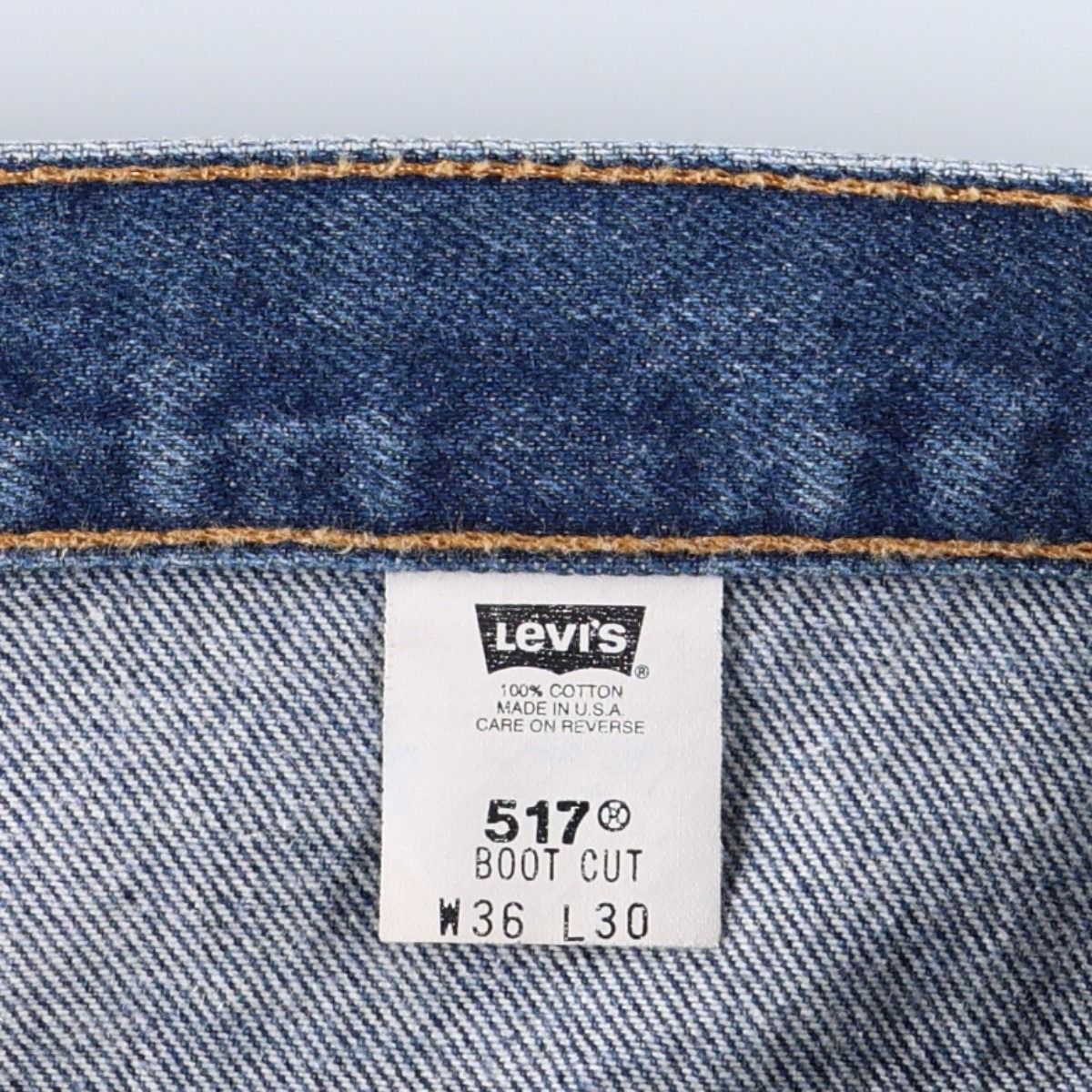 古着 00年代 リーバイス Levi's 517 BOOT CUT ブーツカットデニムパンツ USA製 メンズw35相当/eaa677603