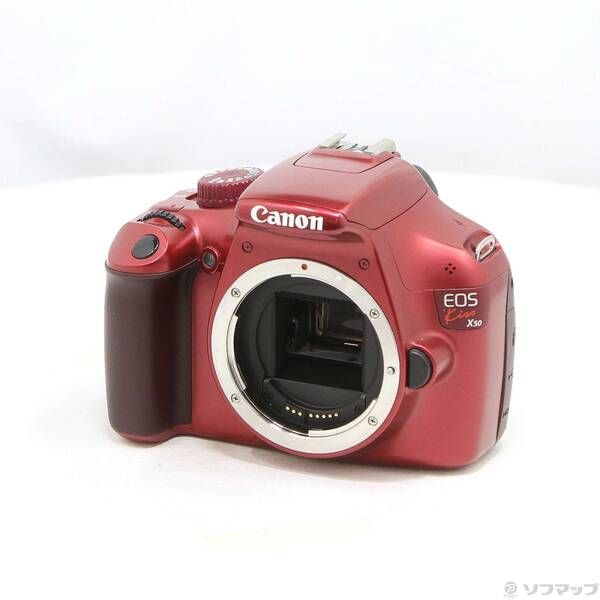 ソフマップ 〔中古品〕 EOS Kiss X50 ボディ (1220万画素／レッド／SDXC)【297】
