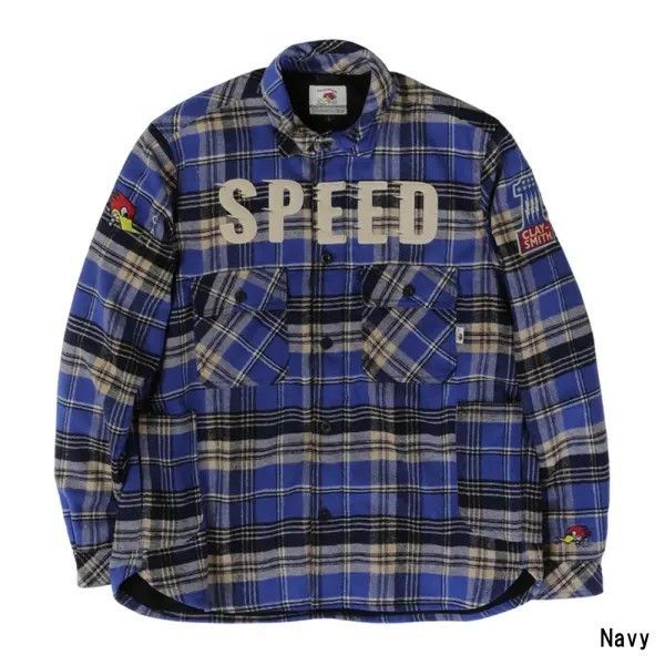 CRAY SMITH クレイスミス CSY-2655 SCHEME 防風サイドポケットネルシャツ NAVY 防寒仕様 14,454円