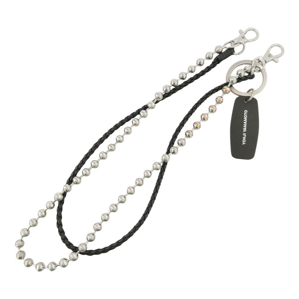 【本日まで出品】yohji yamamoto ウォレットチェーン Yohji Yamamoto ヨウジヤマモト Y-3 ボール レザー ウォレットチェーン